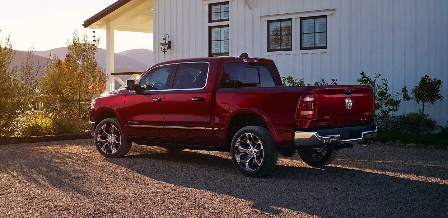 2020 Ram 1500 Back Angle Exterior Red Picture